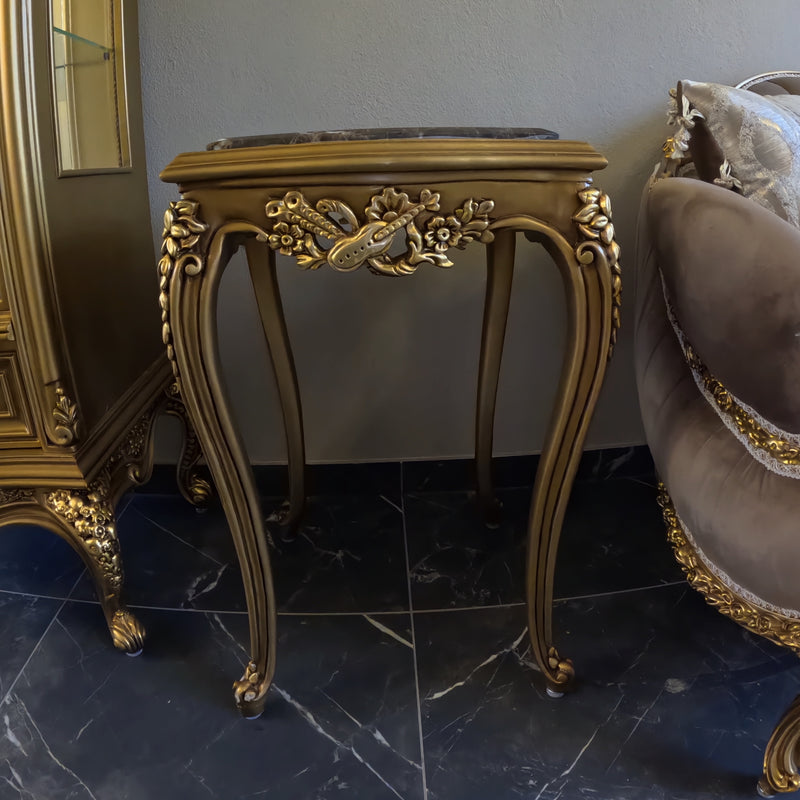 Majestic Goud Marmer Bijzettafel