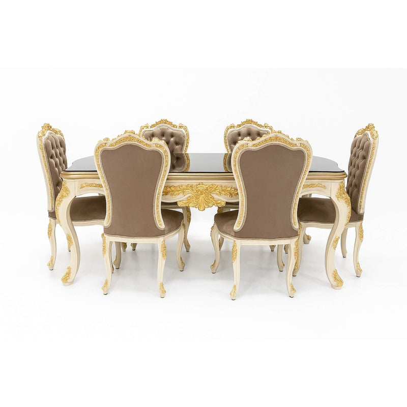 Majestic Crème Goud Barok Eettafel