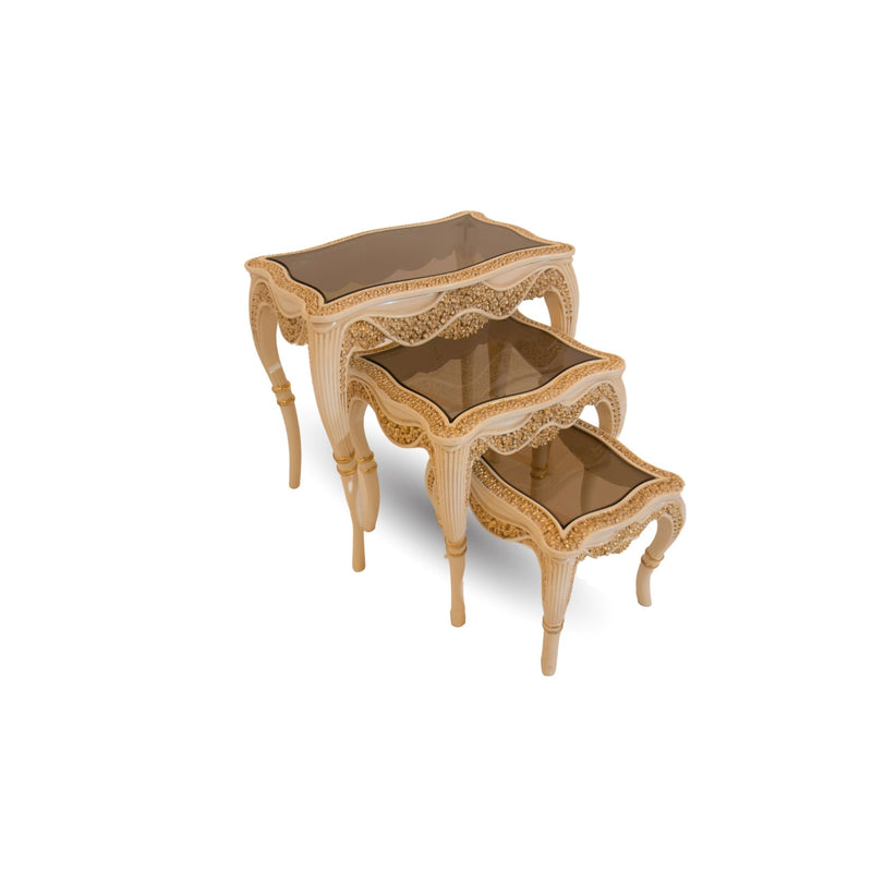 Barok Bijou Bijzettafelset – Crème Goud