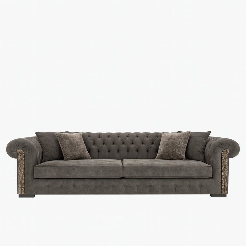 Noir Élégance Chesterfield Bank