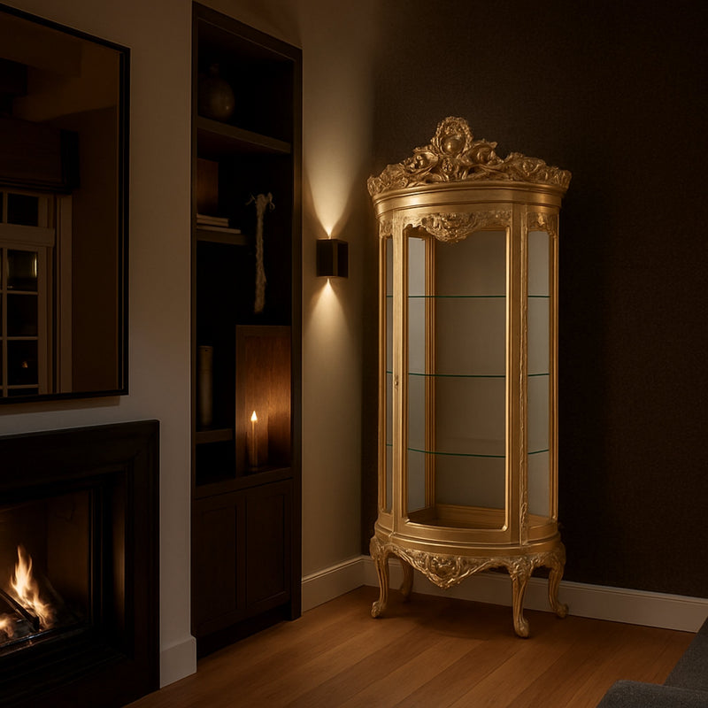 Opulent Golden Vitrine