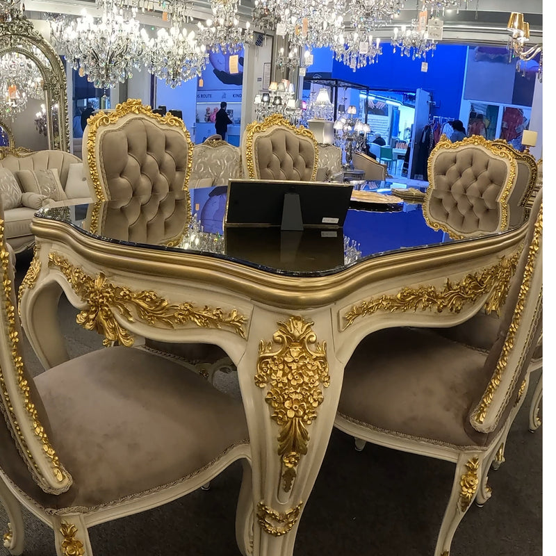 Majestic Crème Goud Eettafelset