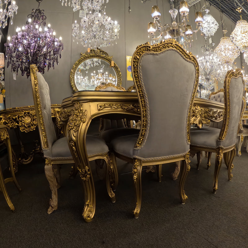 Majestic Goud Glas Eettafelset