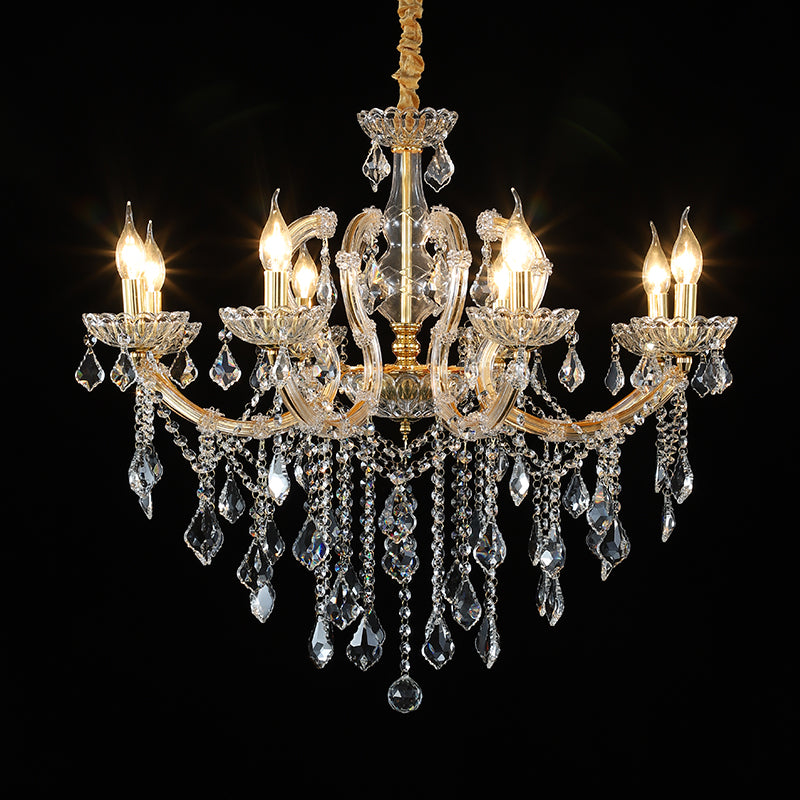 Maria Theresa Kaars Kristallen Kroonluchter – 8 Armig LS