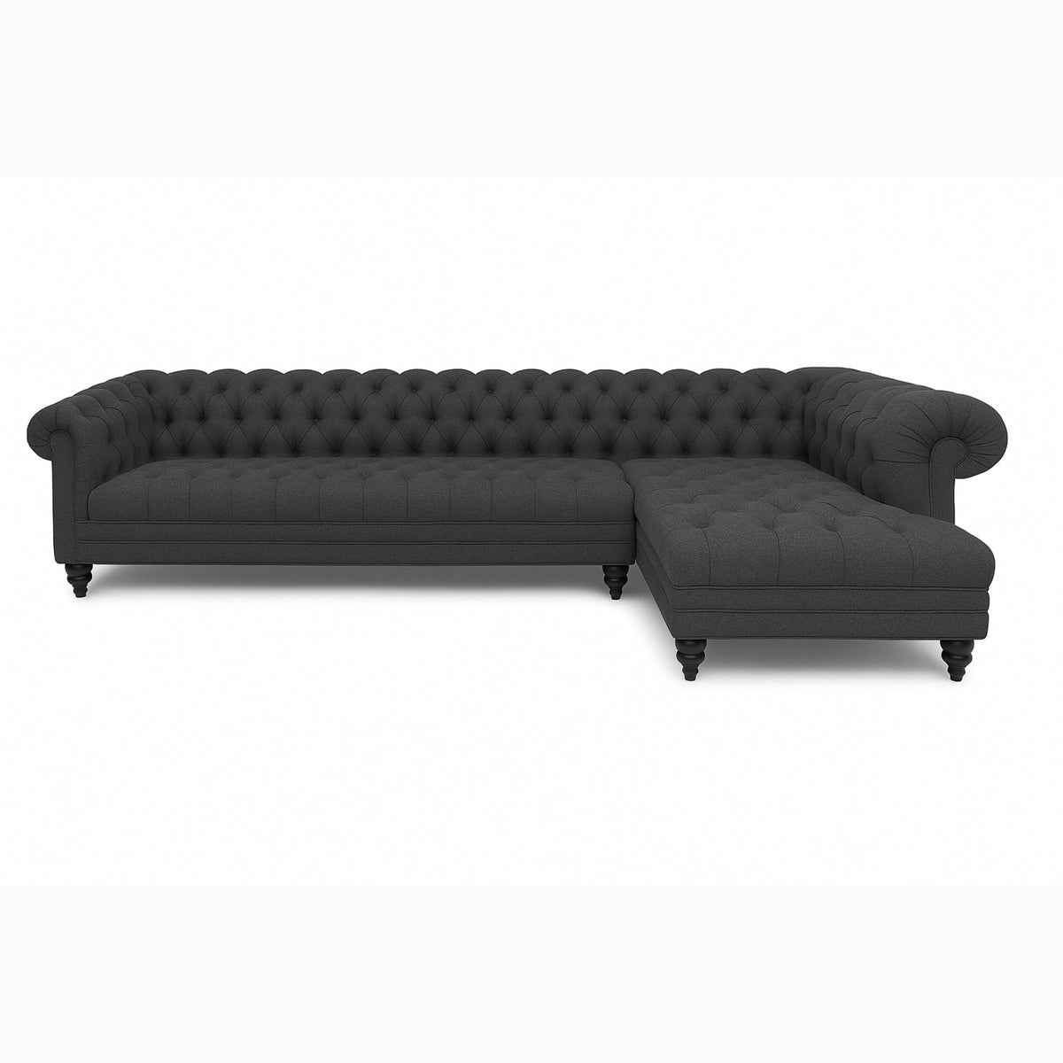 Bellavique – Luxe Chesterfield Velvet Hoekbank