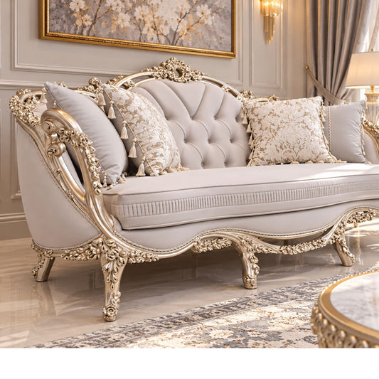 Arabella Royale – Klassieke Salonset Champagne Silver