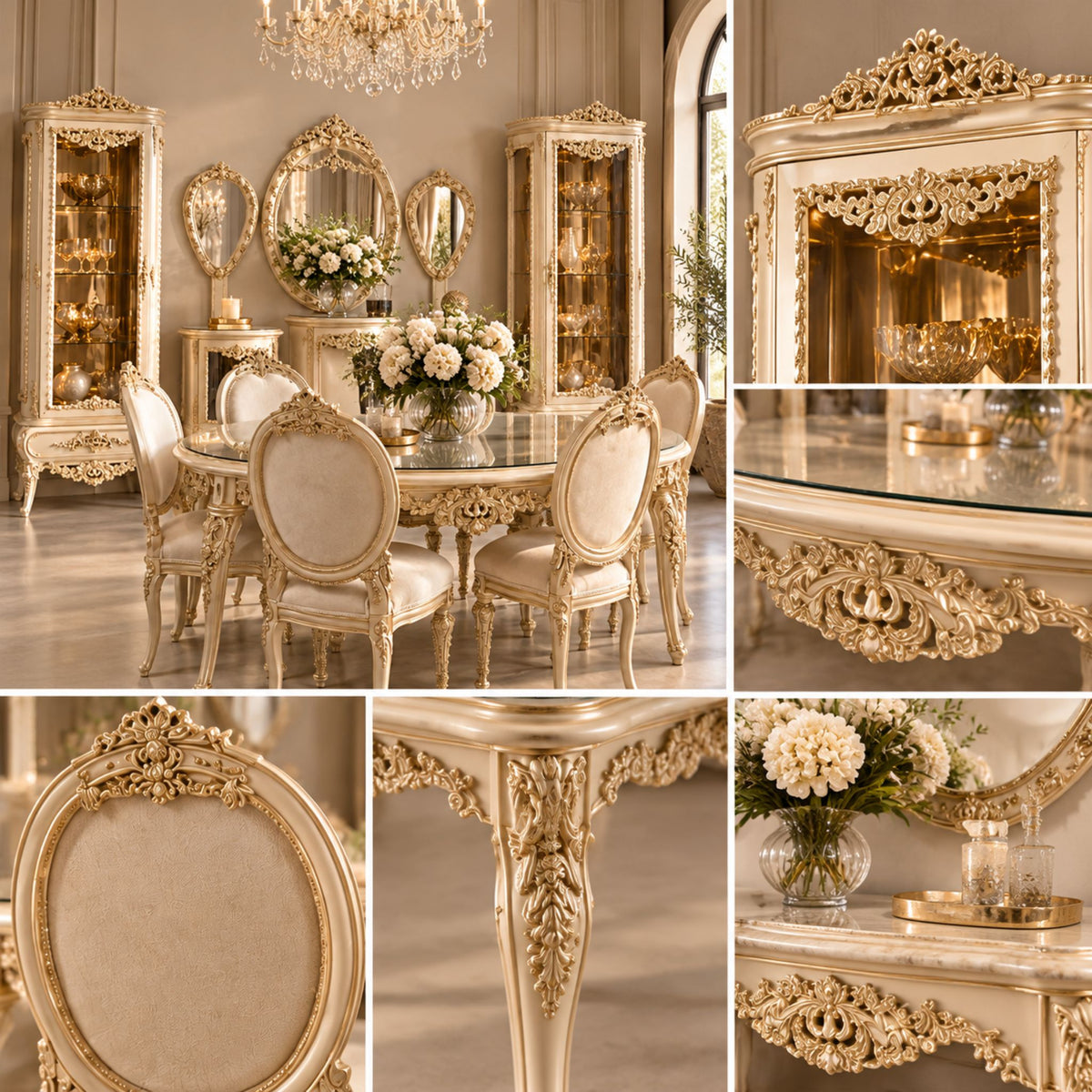 Aurélisse – Luxe Barok Eetkamerset
