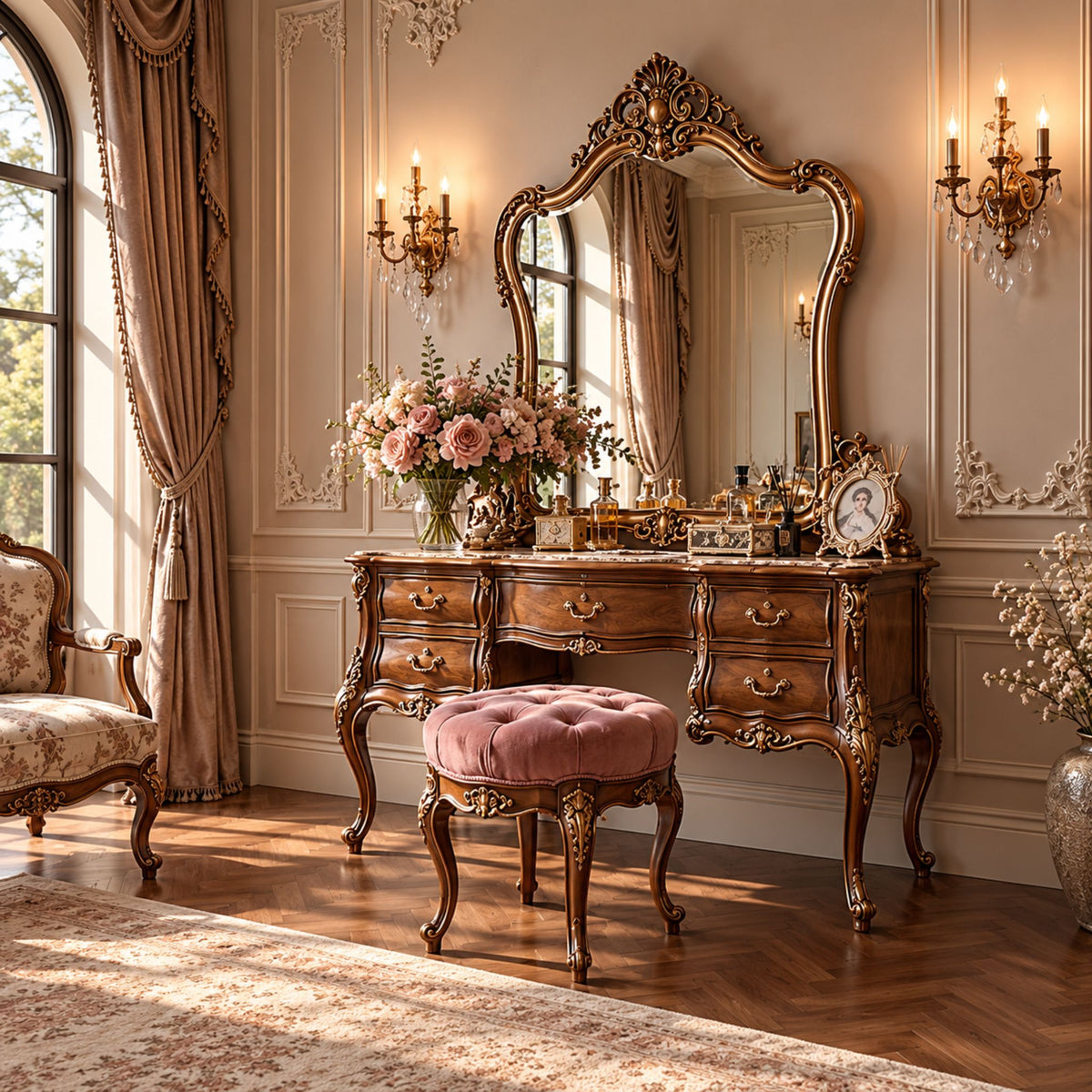 Aurevienne – Luxe Barok Kaptafel