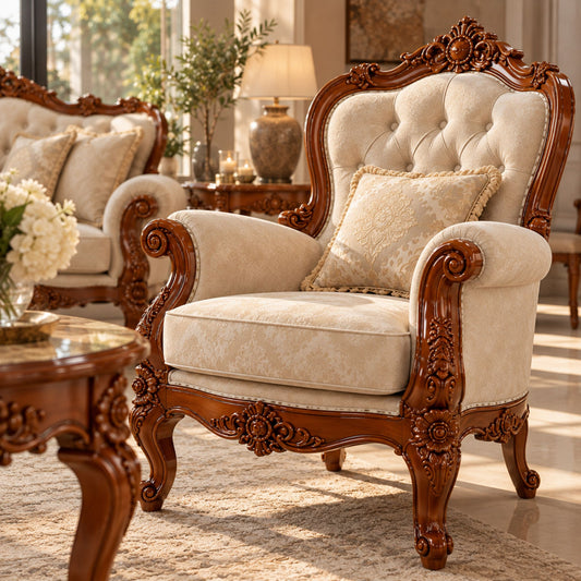 Château Beaumont – Barok Salonset Walnut & Ivory