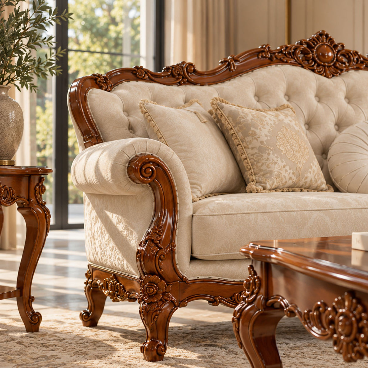 Château Beaumont – Barok Salonset Walnut & Ivory