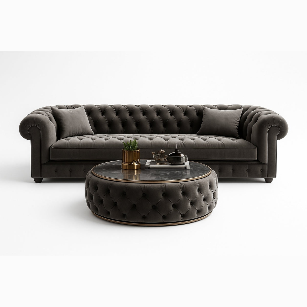 Chester Luxe Antraciet Set