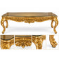Éloïse Royale – Luxe Barok Eettafel met Glasblad – Gold