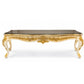 Éloïse Royale – Luxe Barok Eettafel met Glasblad – Creme & Goud