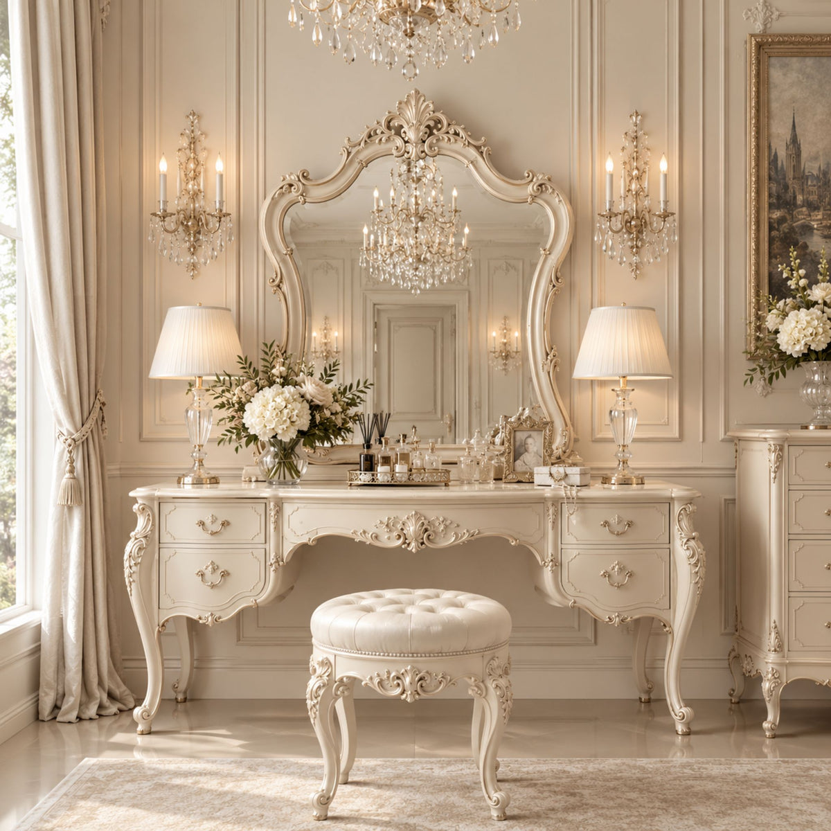 Élovienne – Luxe Barok Kaptafel