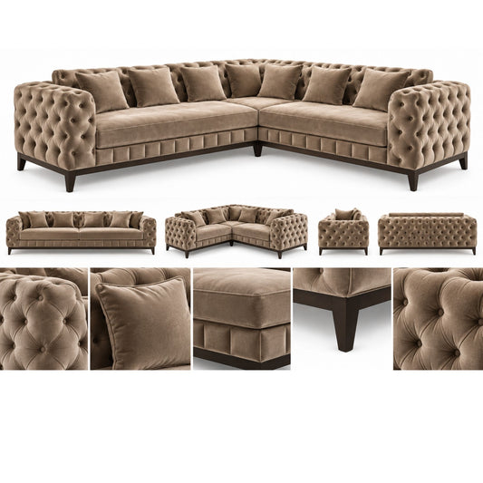 Elvienne – Chesterfield Hoekbank
