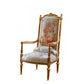 Floral Gold Throne Chair