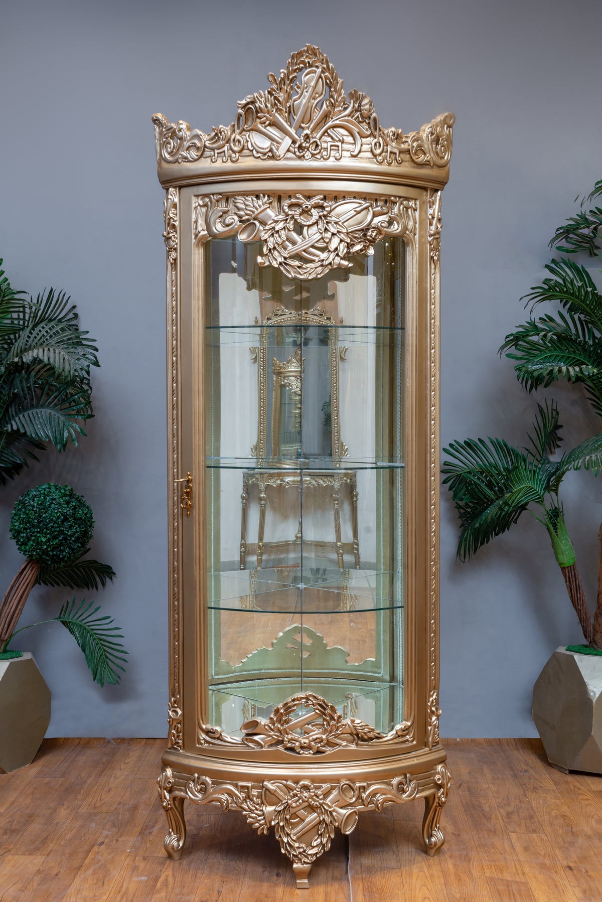 Majestic Carved Vitrine