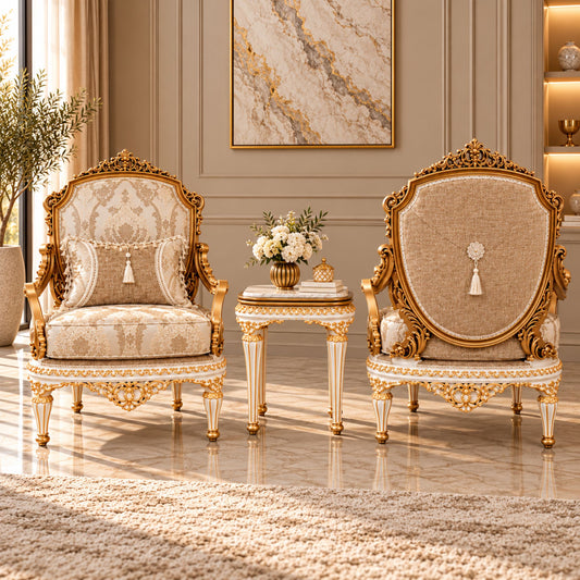 Imperio Grand – Barok Salonset Champagne Gold