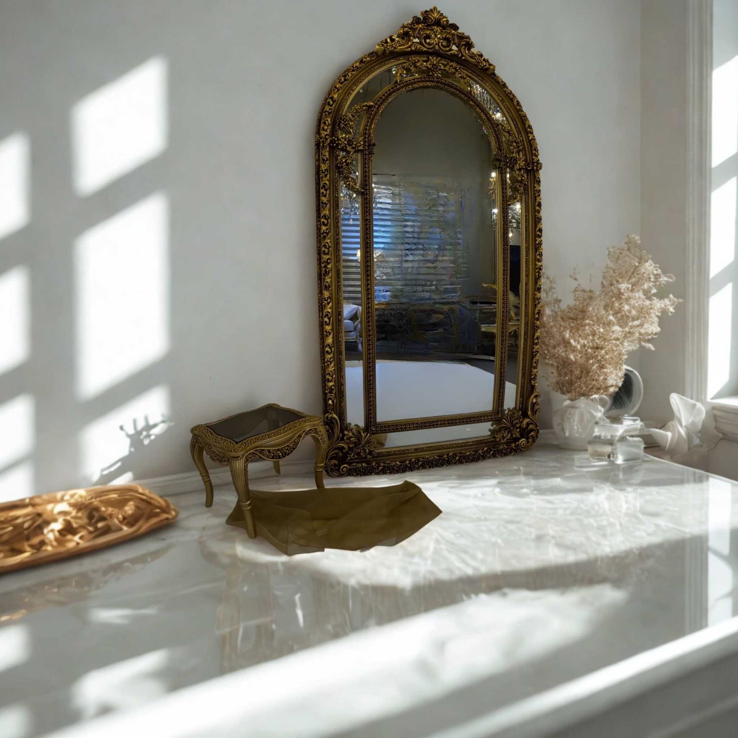 Royale Reflectie Spiegel (Goud)