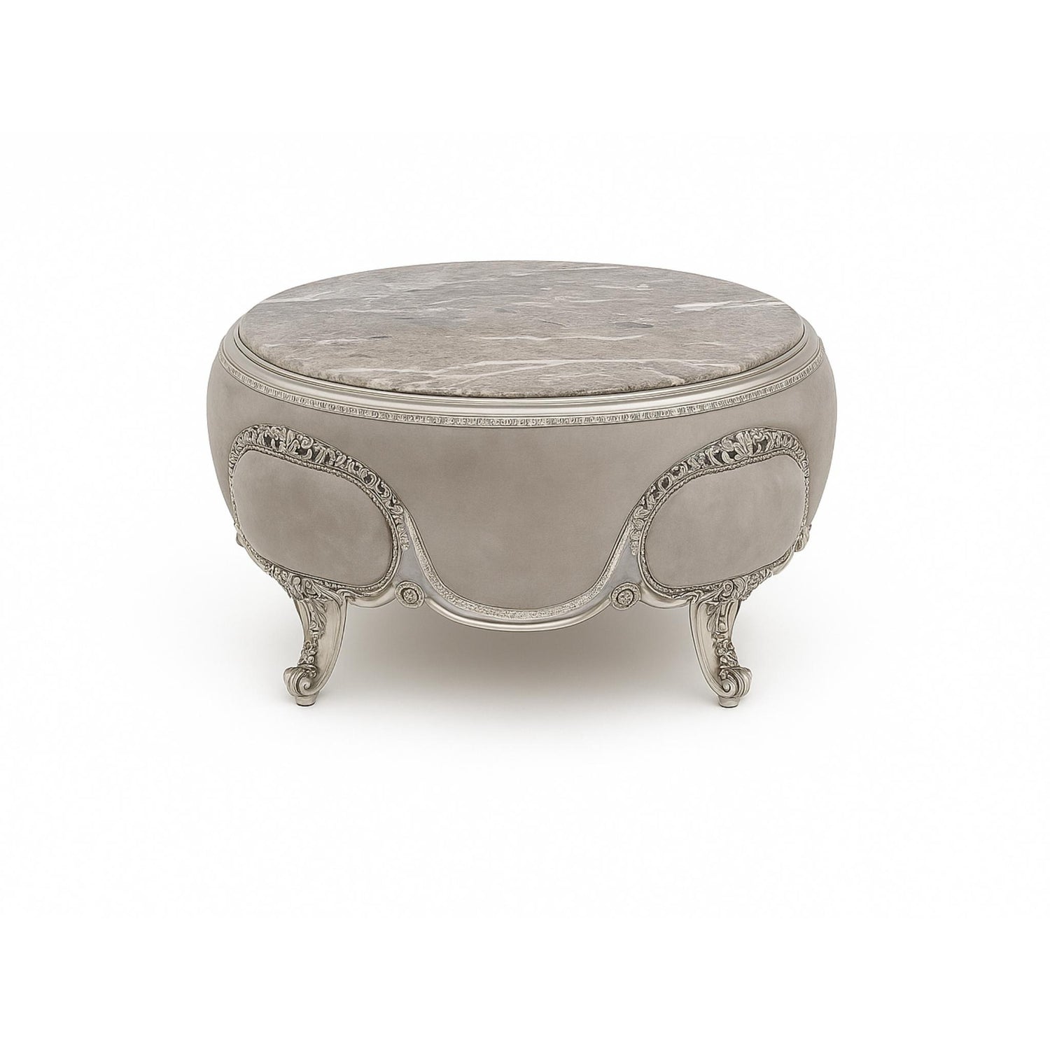Rosa Salontafel zilver marmer