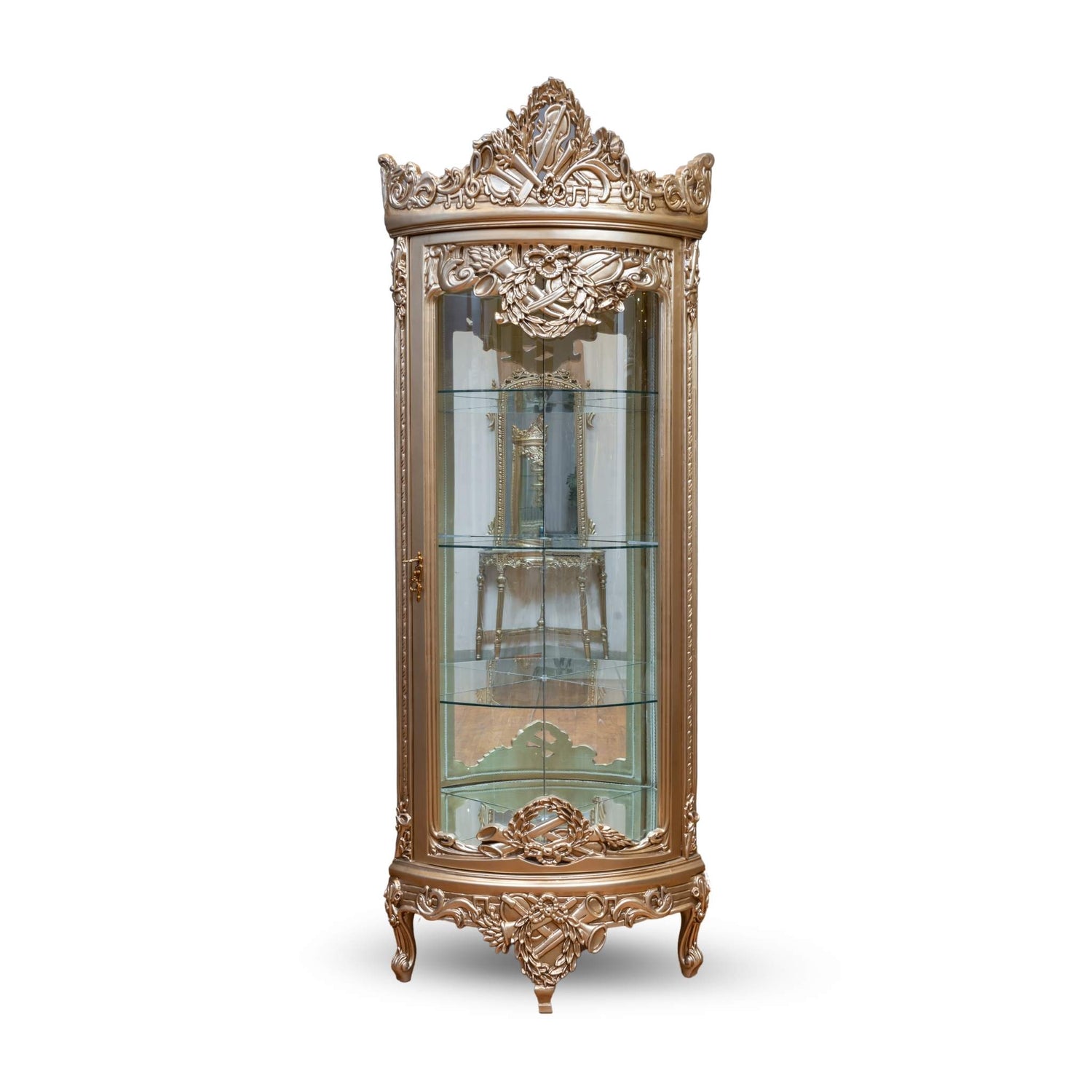 Majestic Carved Vitrine