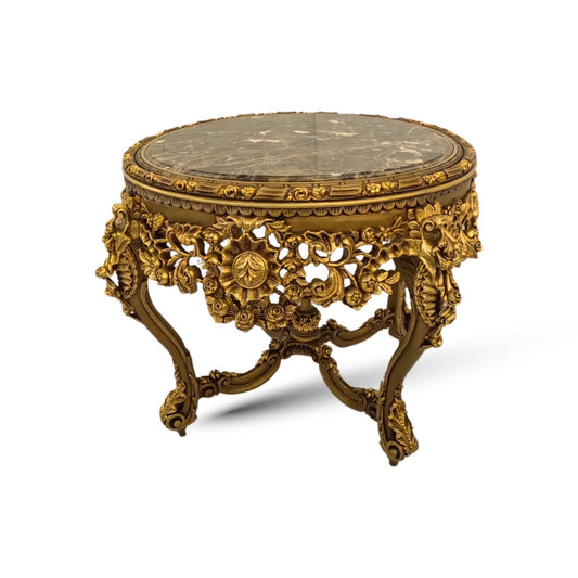 Rosalia Gold Marmeren Bijzettafel