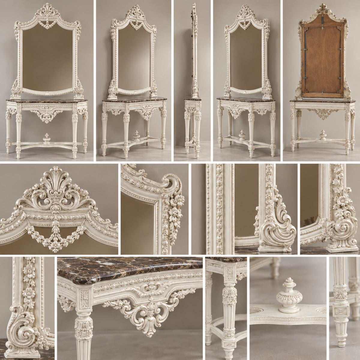 Lustro Renaissance Spiegel Console