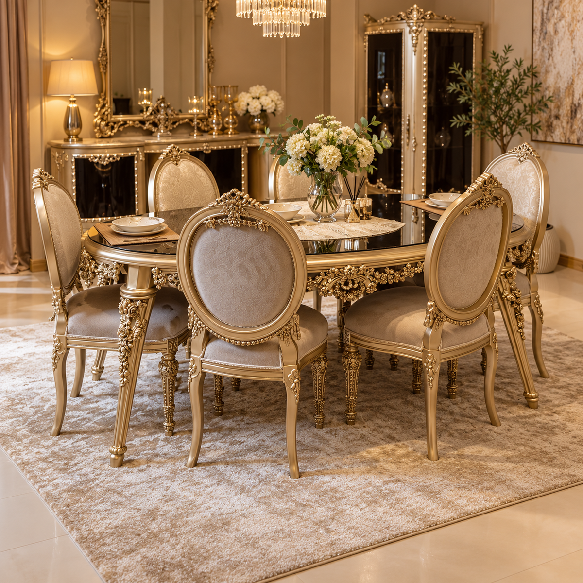 Valéssia – Luxe Barok Eettafel