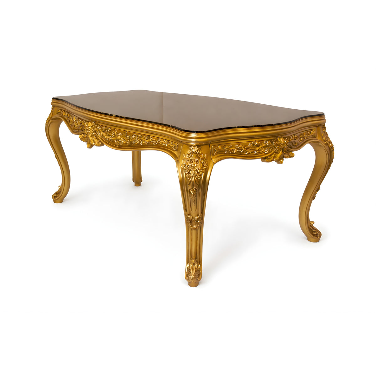 Majestic Goud Glas Barok Eettafel