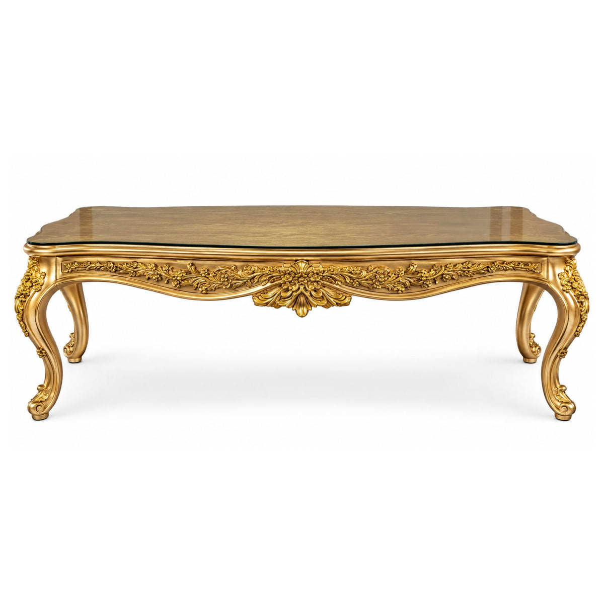 Majestic Goud Glas Barok Eettafel