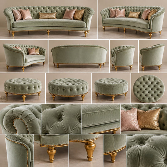 Monaco Curved Sofa Collection
