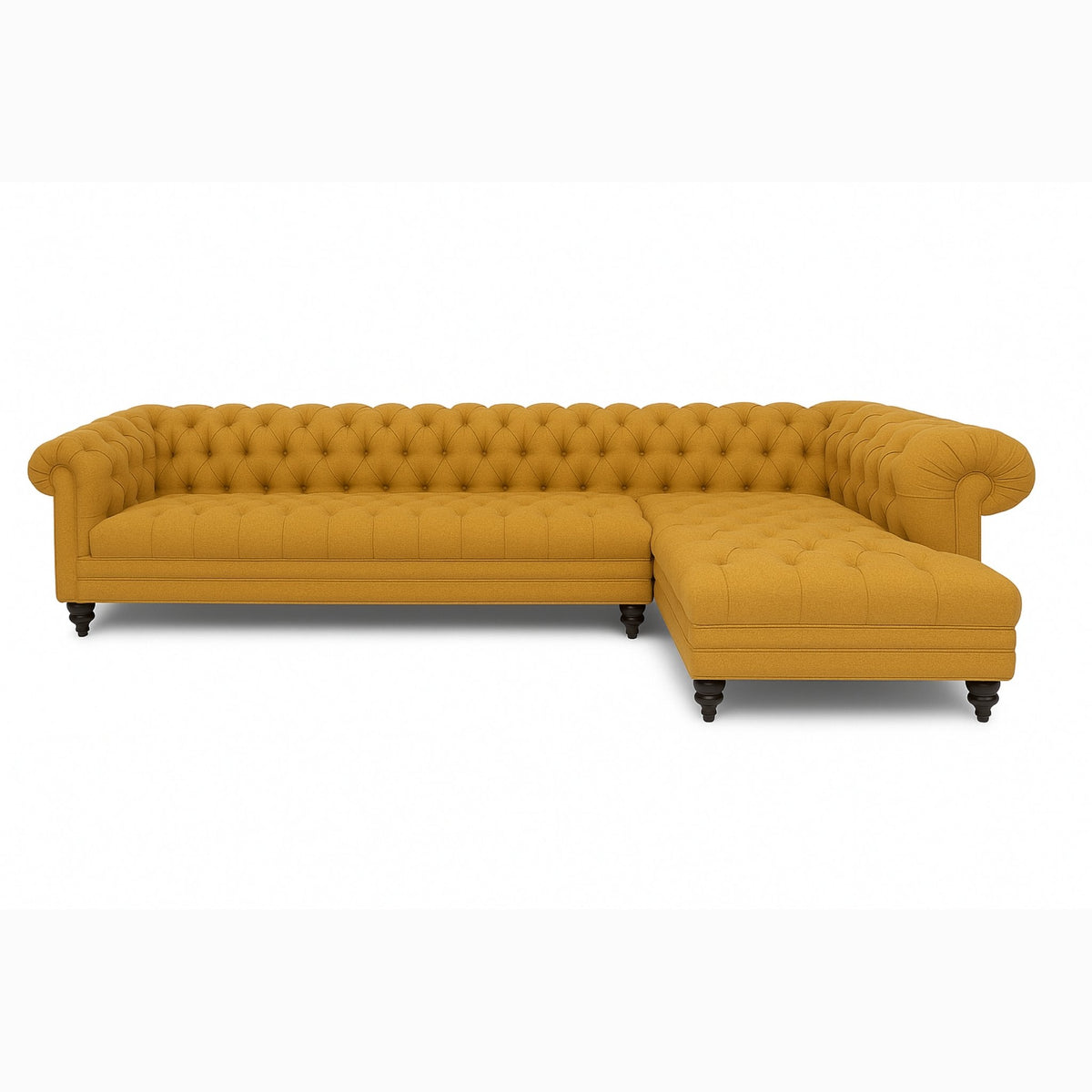 Bellavique – Luxe Chesterfield Velvet Hoekbank
