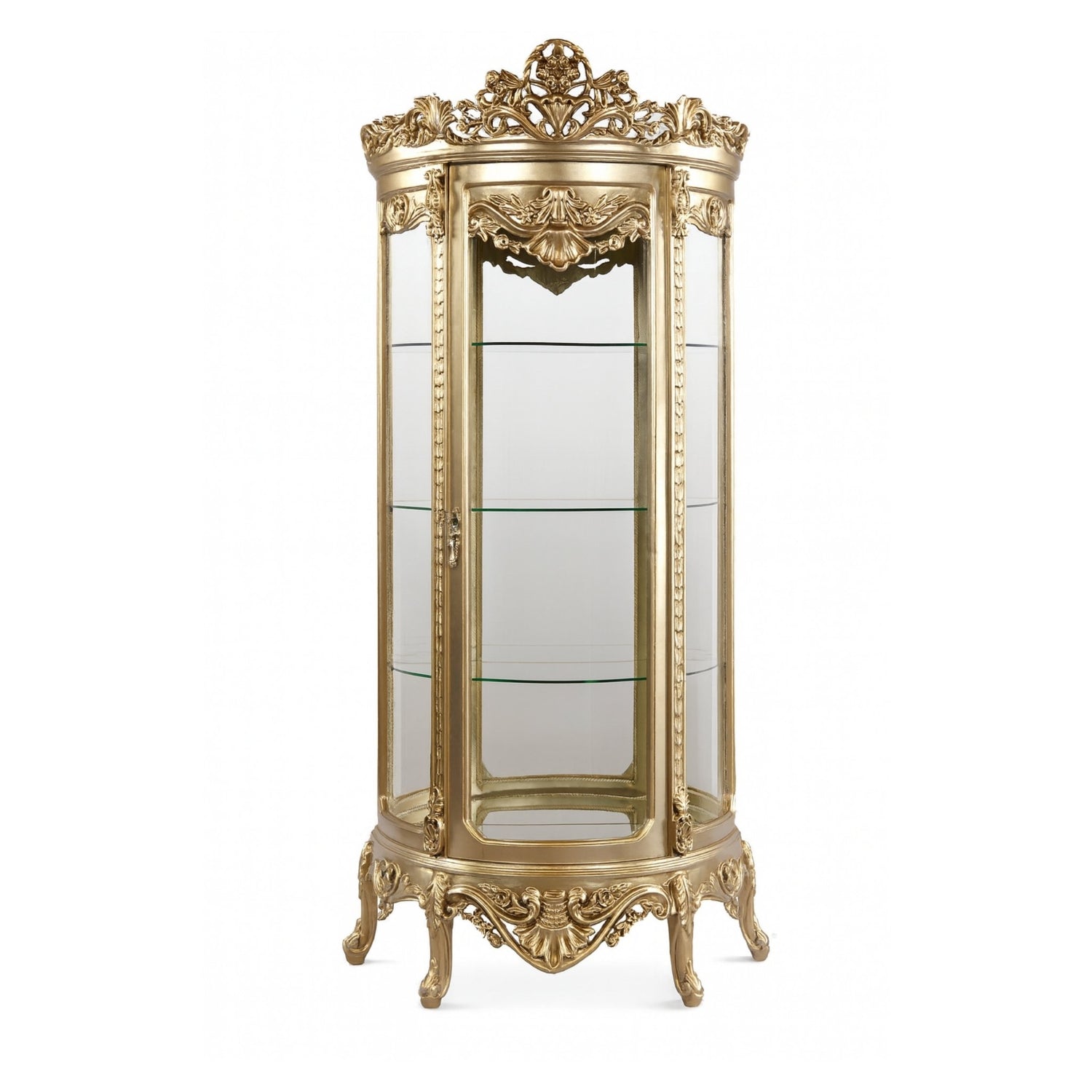 Opulent Golden Vitrine