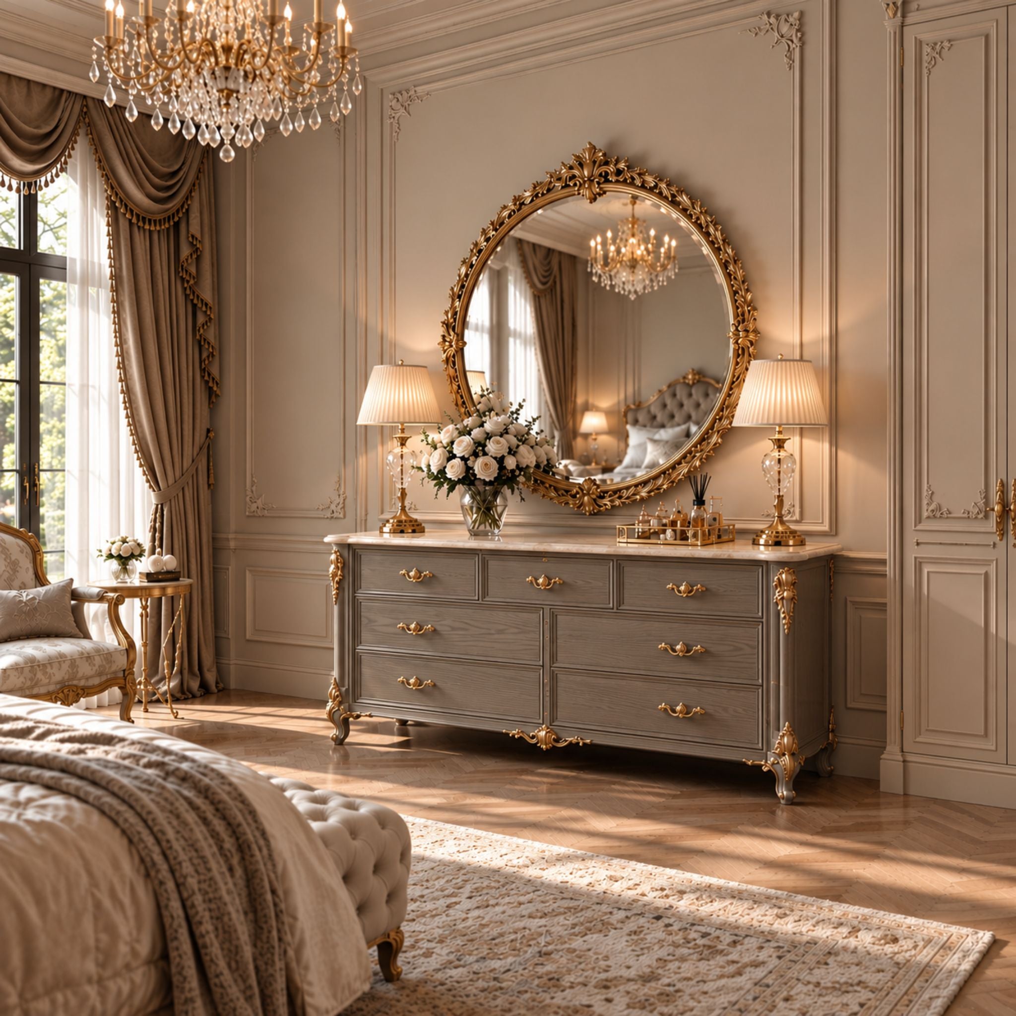 Orélisse Gray – Luxe Barok Dressoir