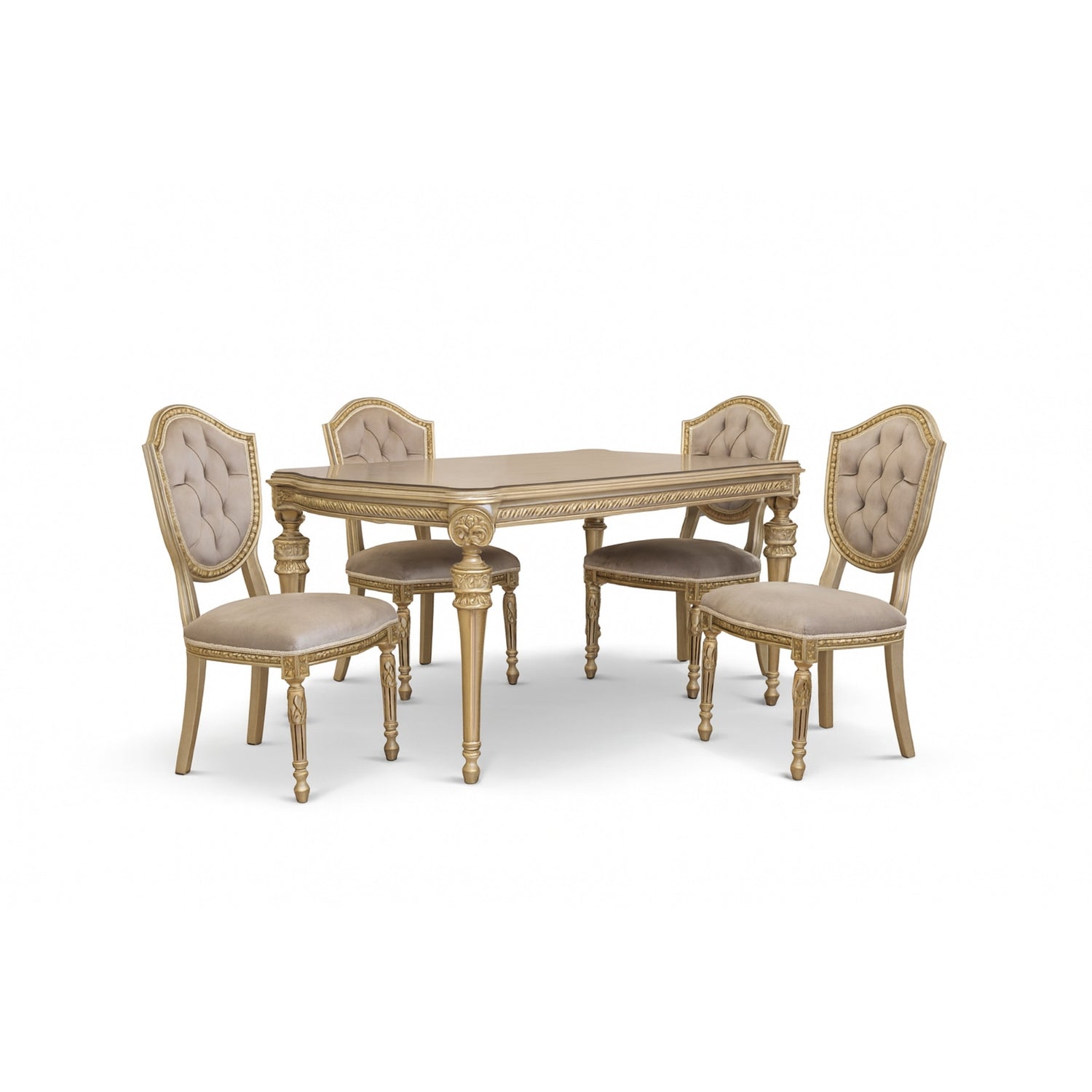 Royale Champagne Goud Barok Eettafel