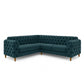 New Chesterfield hoekbank (Petrol)
