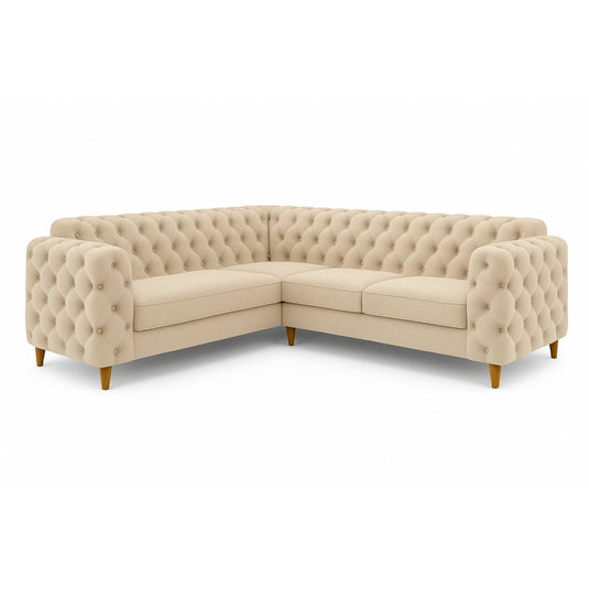 Image New Chesterfield hoekbank (Crème)