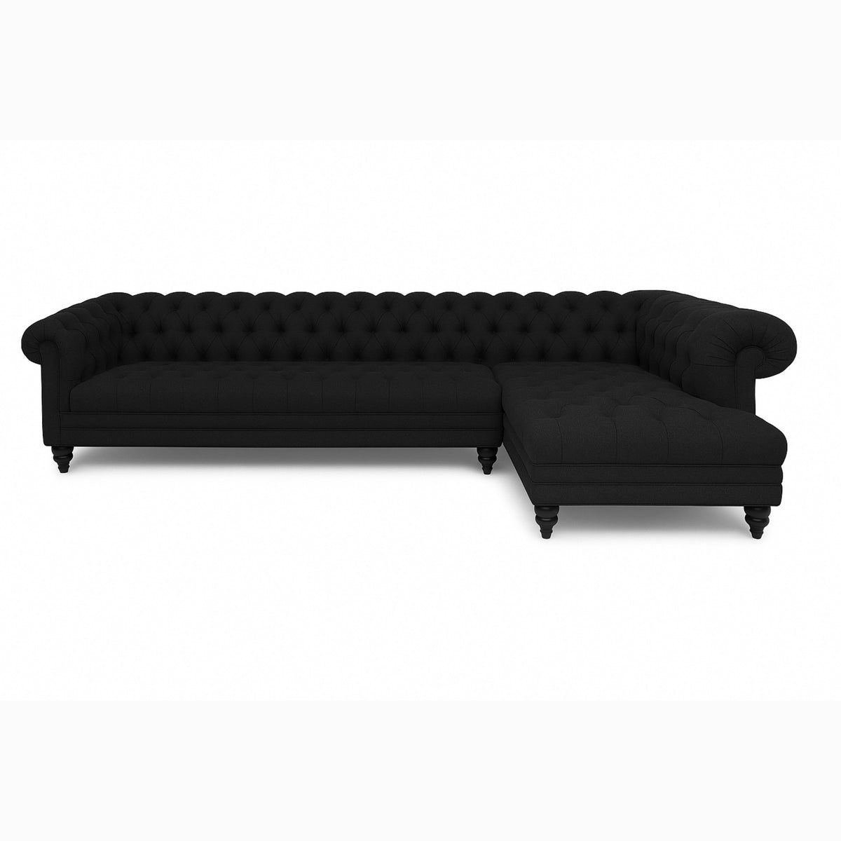 Bellavique – Luxe Chesterfield Velvet Hoekbank