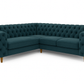 New Chesterfield hoekbank (Petrol)