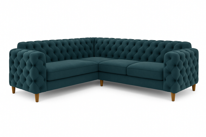 New Chesterfield hoekbank (Petrol)