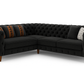 New Chesterfield hoekbank (Zwart)